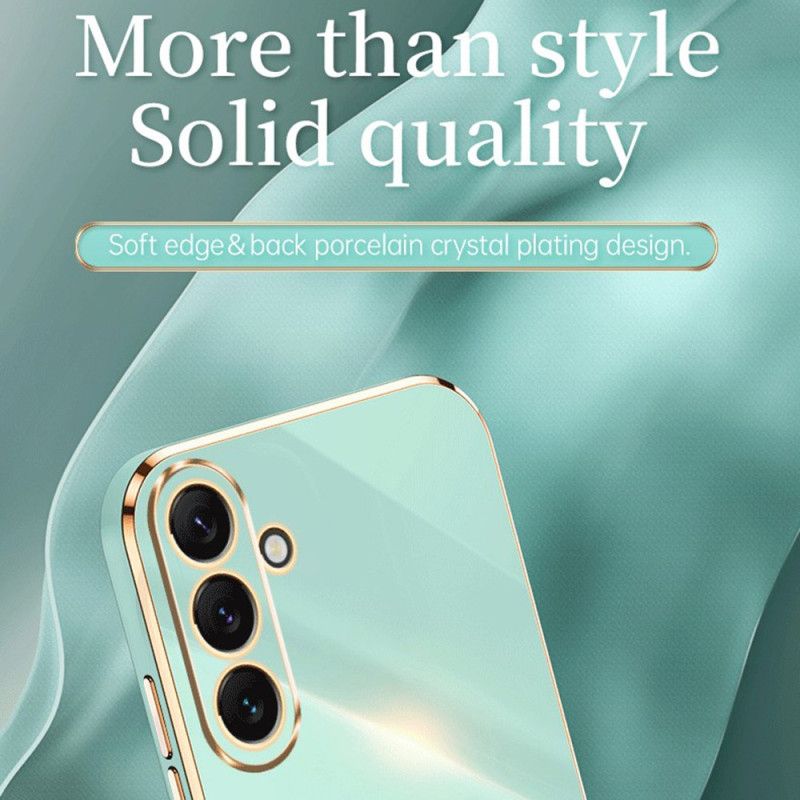 Kryt Samsung Galaxy A54 5G Silikónové Zlaté Okraje