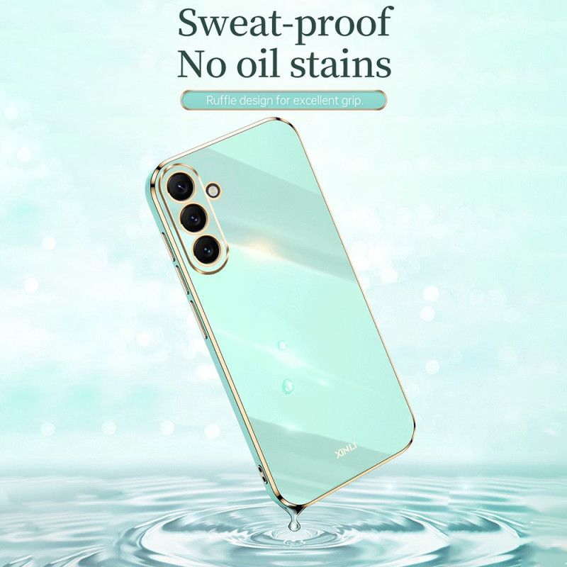 Kryt Samsung Galaxy A54 5G Silikónové Zlaté Okraje