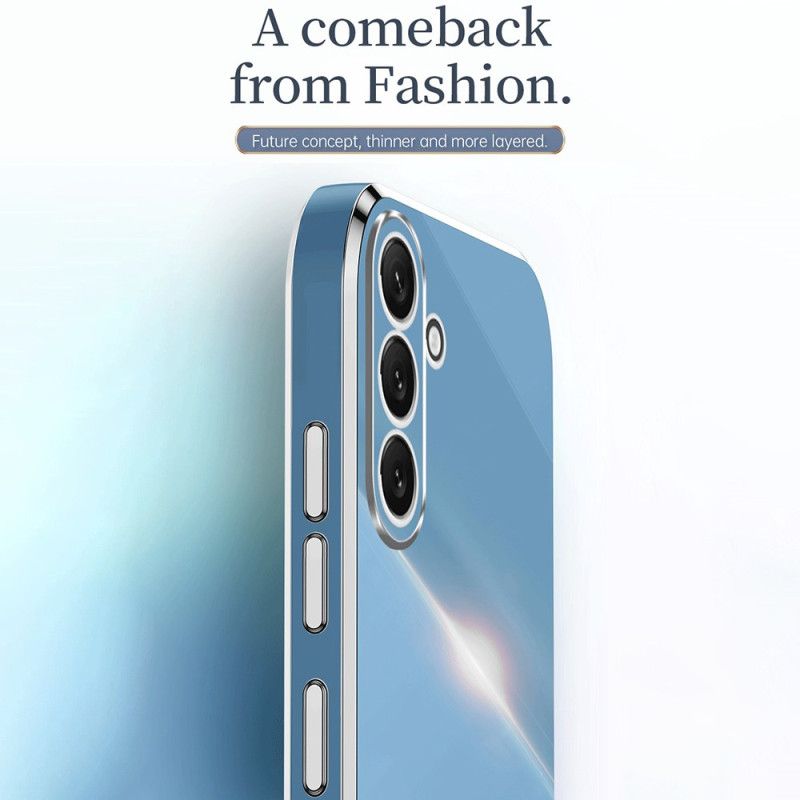 Kryt Samsung Galaxy A54 5G Silikónové Zlaté Okraje