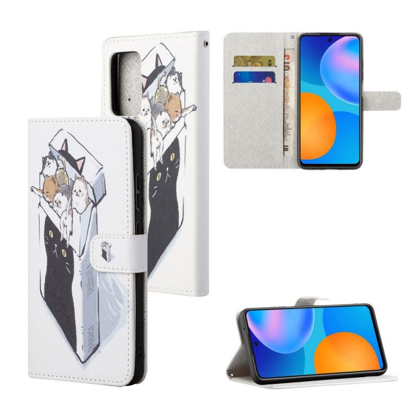 Flipové Puzdro Xiaomi Redmi Note 11 / 11S Doručovacie Tangá Mačky