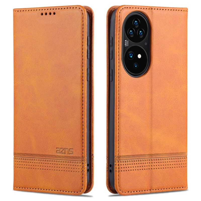 Flipové Puzdro Huawei P50 Pro Kožené Puzdro Kožený Štýl Azns