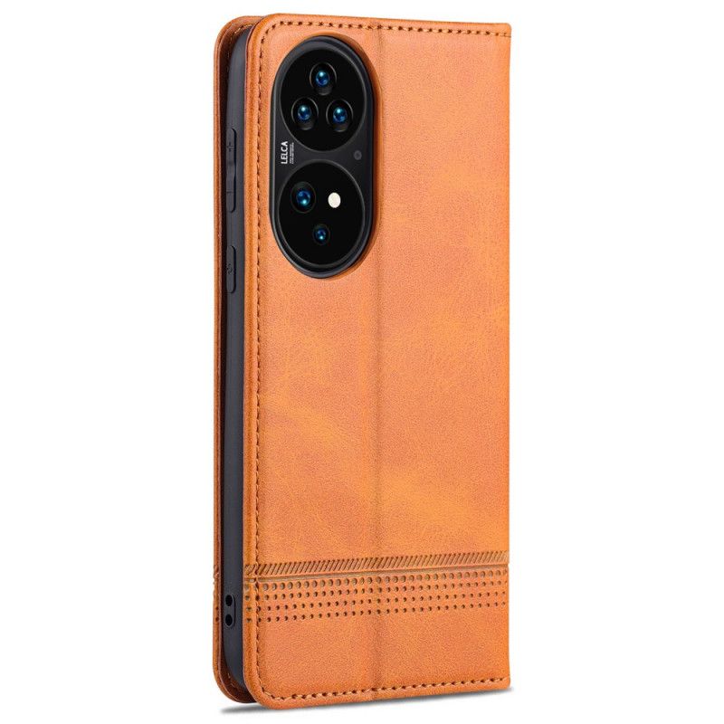 Flipové Puzdro Huawei P50 Pro Kožené Puzdro Kožený Štýl Azns