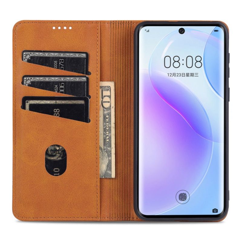 Flipové Puzdro Huawei P50 Pro Kožené Puzdro Kožený Štýl Azns