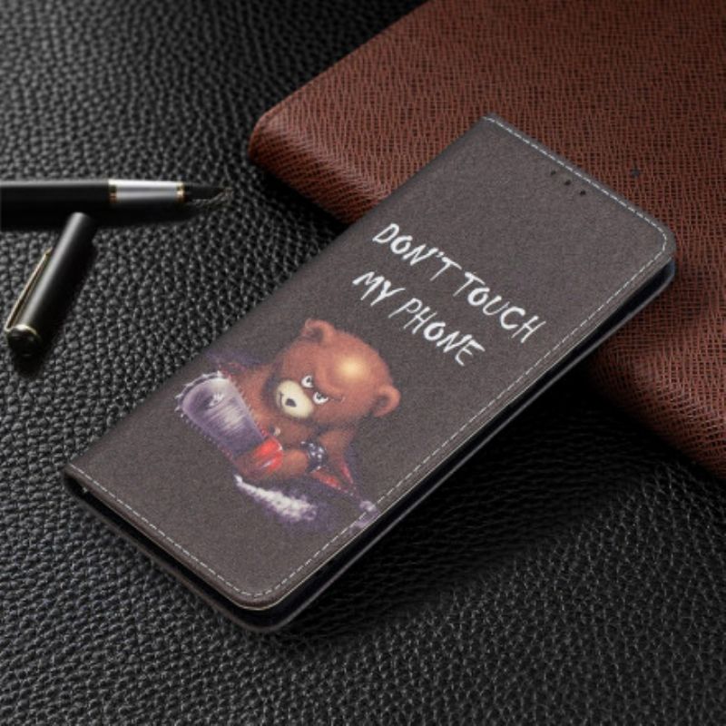 Flipové Puzdro Huawei P50 Pro Kožené Puzdro Nebezpečný Medveď