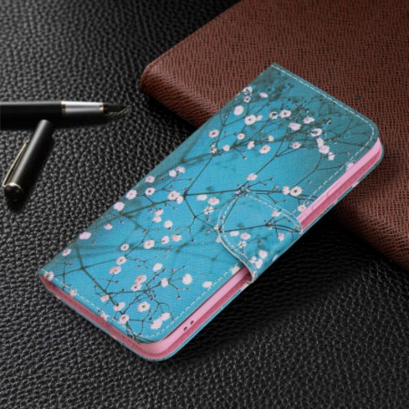 Kožené Puzdro Huawei P50 Pro Kvitnúci Strom