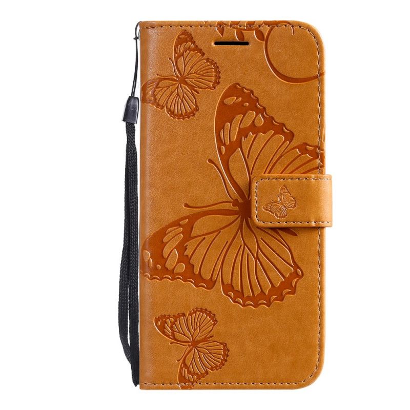 Kožené Puzdro Huawei P50 Pro Obrie Motýle