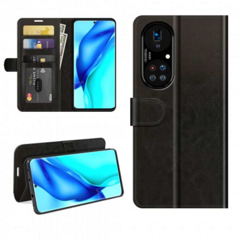 Kožené Puzdro Huawei P50 Pro Štýlový Kožený Dizajn