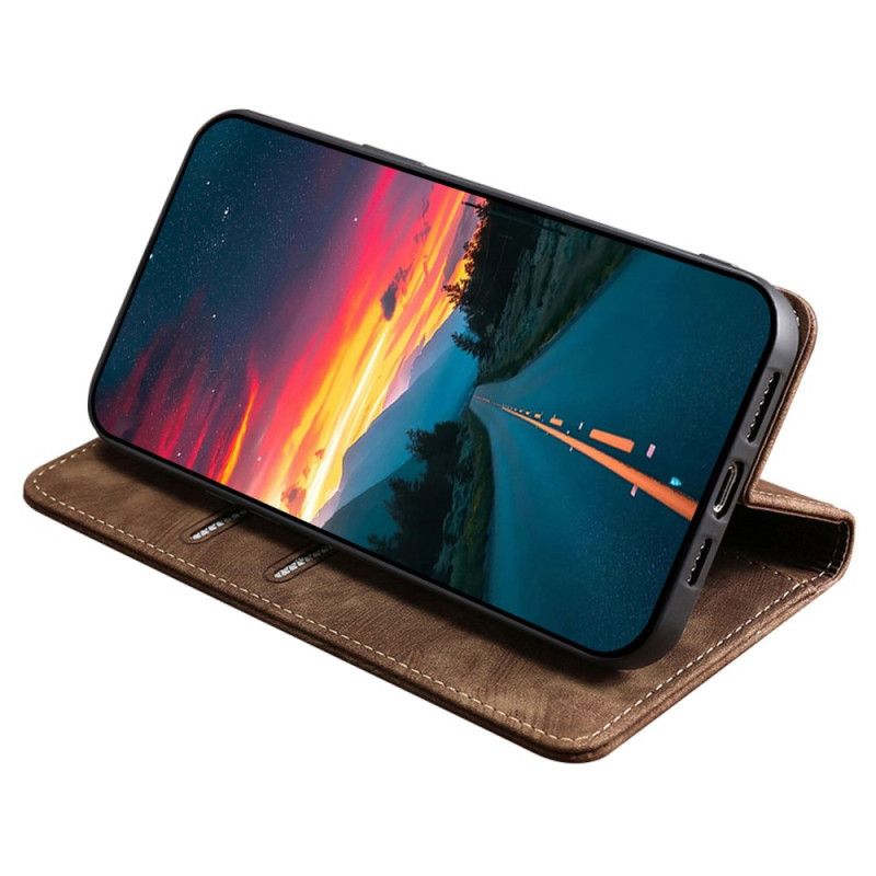 Kožené Puzdro Poco C61 Vintage Peňaženka S Rfid Blokovaním