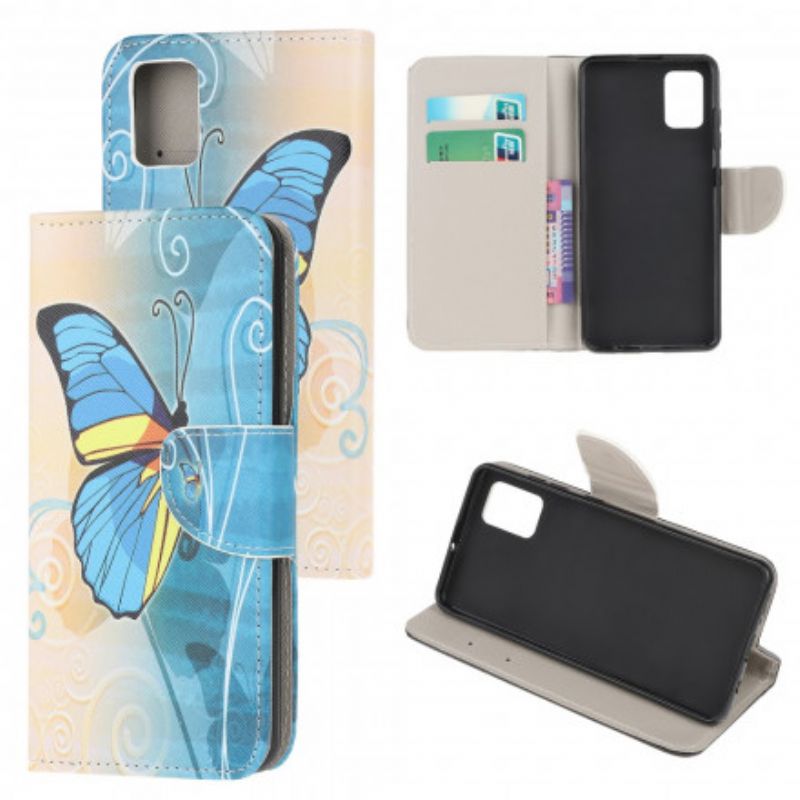Kožené Puzdro Moto G100 Motýle