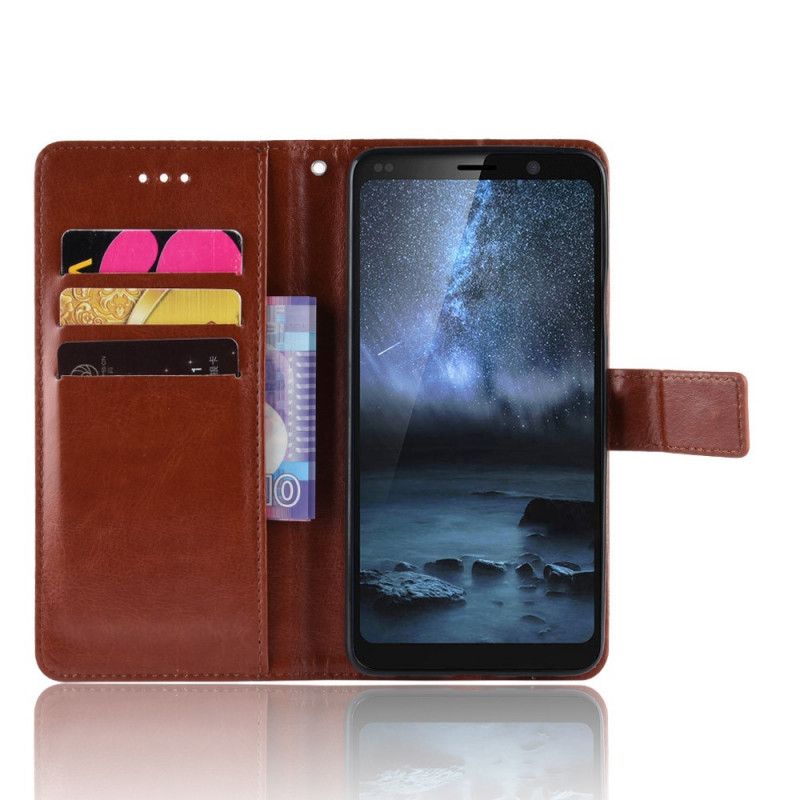Kožené Puzdro Nokia 9 PureView Krikľavá Umelá Koža