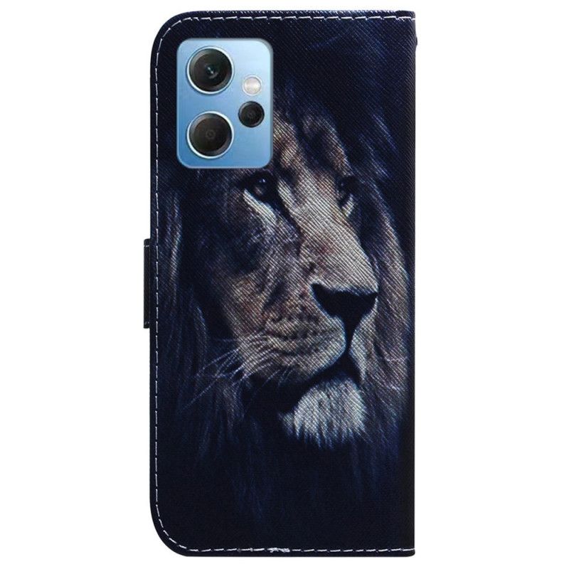 Flipové Puzdro Xiaomi Redmi Note 12 4G Snívajúci-lev