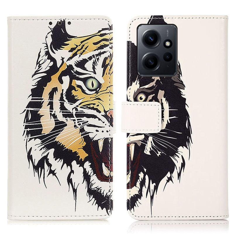 Kožené Puzdro Xiaomi Redmi Note 12 4G Divoký Tiger