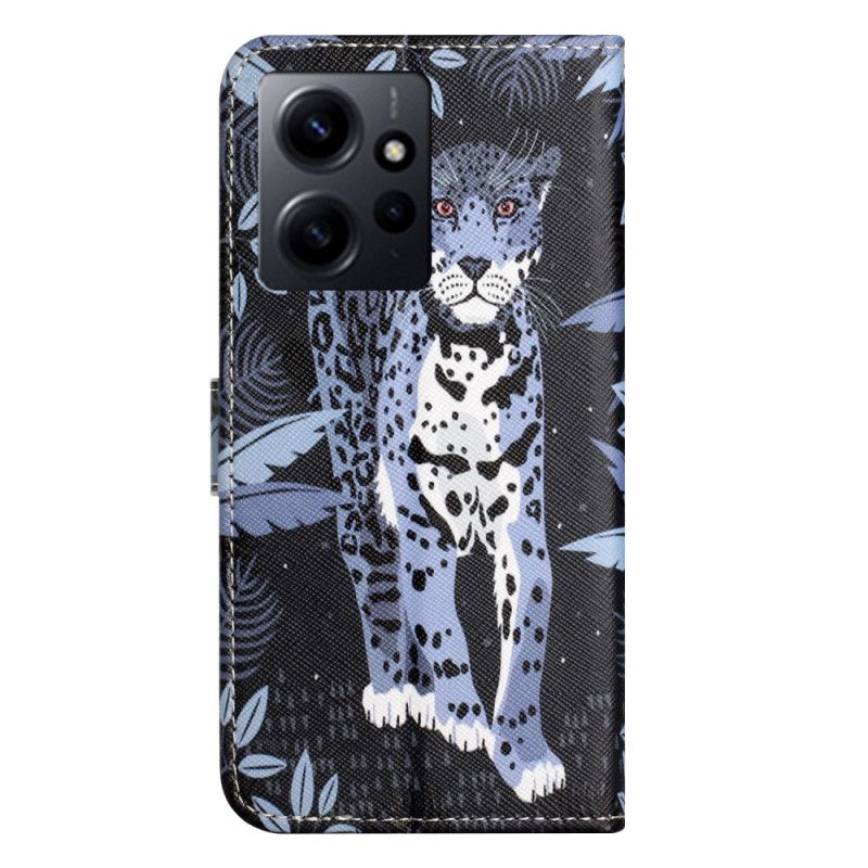Kožené Puzdro Xiaomi Redmi Note 12 4G Strappy Leopard