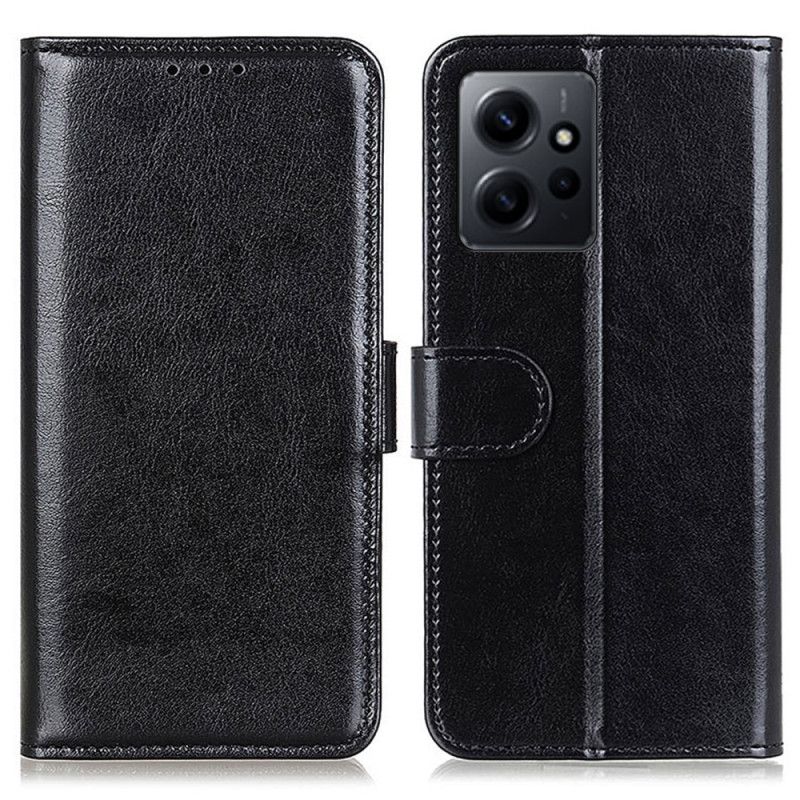 Kožené Puzdro Xiaomi Redmi Note 12 4G Umelá Lakovaná Koža