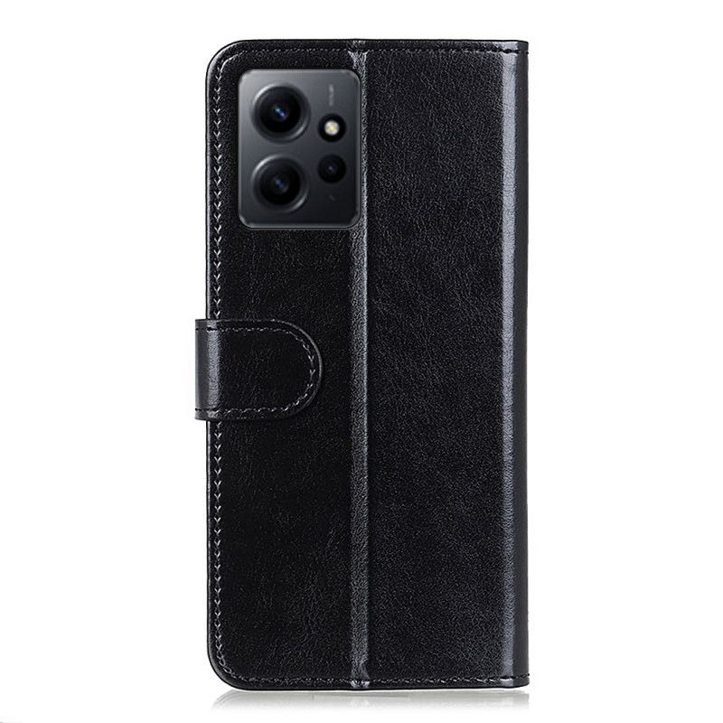 Kožené Puzdro Xiaomi Redmi Note 12 4G Umelá Lakovaná Koža