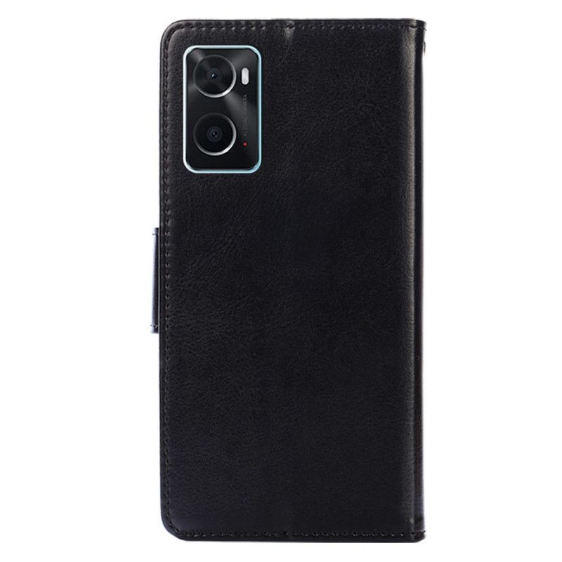 Kožené Puzdro Realme 9i Americká Umelá Koža V Retro Štýle