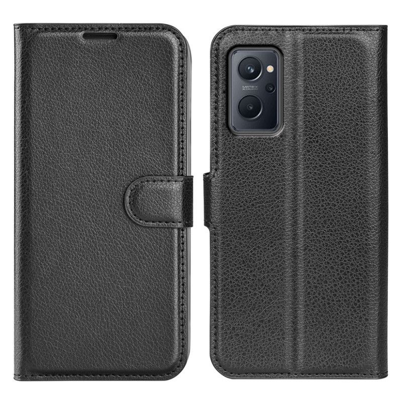 Kožené Puzdro Realme 9i Klasická Magnetická Spona Z Umelej Kože