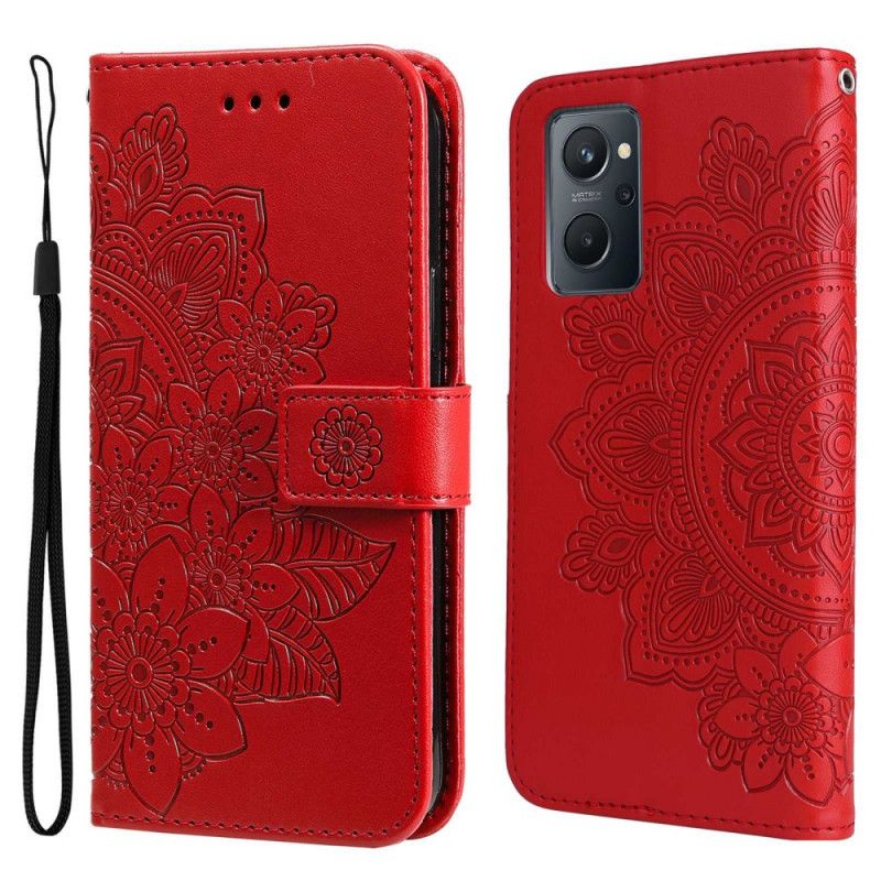 Kožené Puzdro Realme 9i Kvety Mandaly