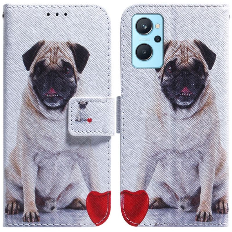 Kožené Puzdro Realme 9i Mops Pes