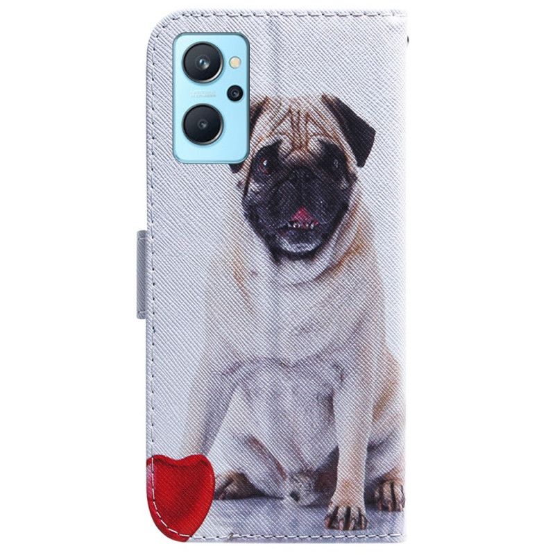 Kožené Puzdro Realme 9i Mops Pes