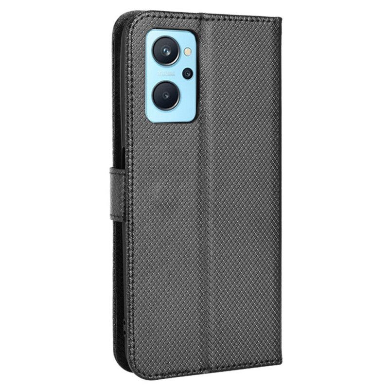Kožené Puzdro Realme 9i Remienok S Textúrou Z Umelej Kože