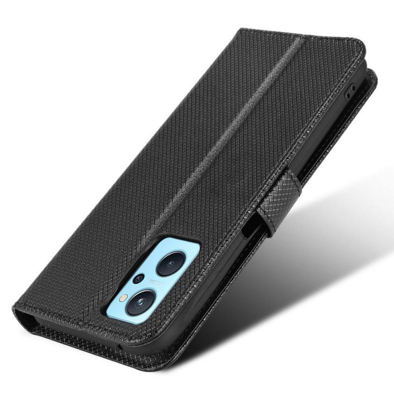 Kožené Puzdro Realme 9i Remienok S Textúrou Z Umelej Kože