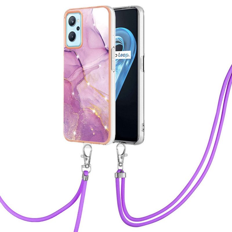 Kryt Realme 9i Mramorový Dizajnový Kábel