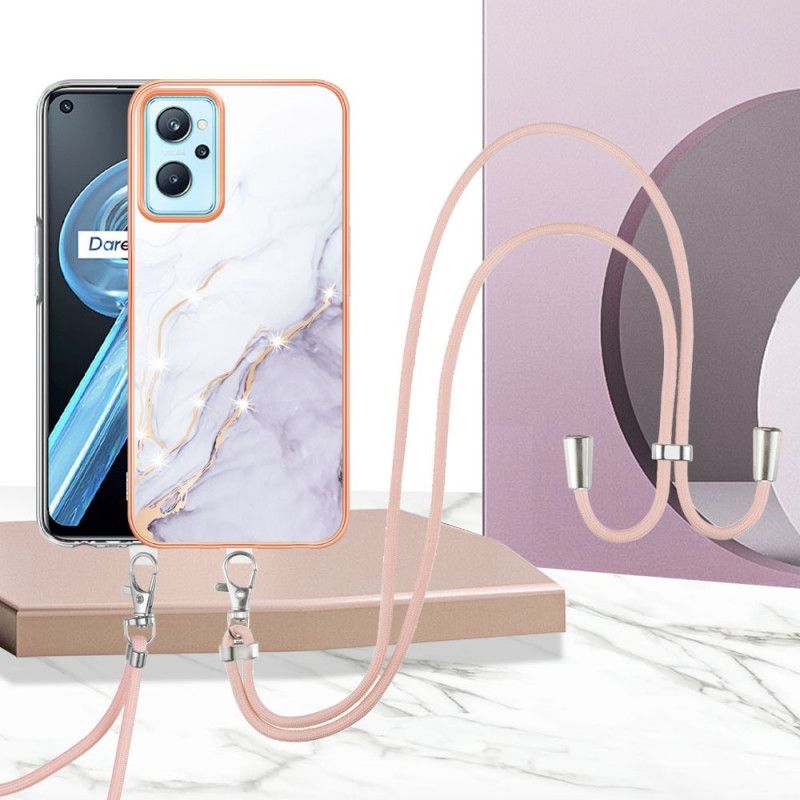 Kryt Realme 9i Mramorový Dizajnový Kábel