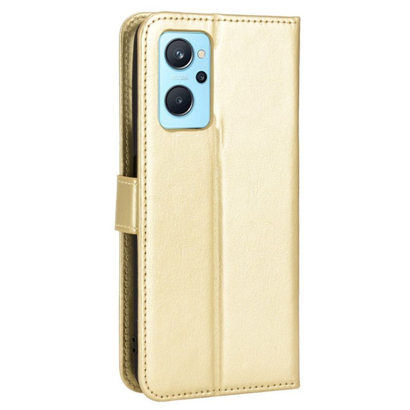 Peňaženkový Kryt Realme 9i Krikľavá Umelá Koža
