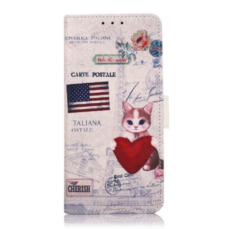 Kožené Puzdro Poco X4 Pro 5G Cestovateľ Cat