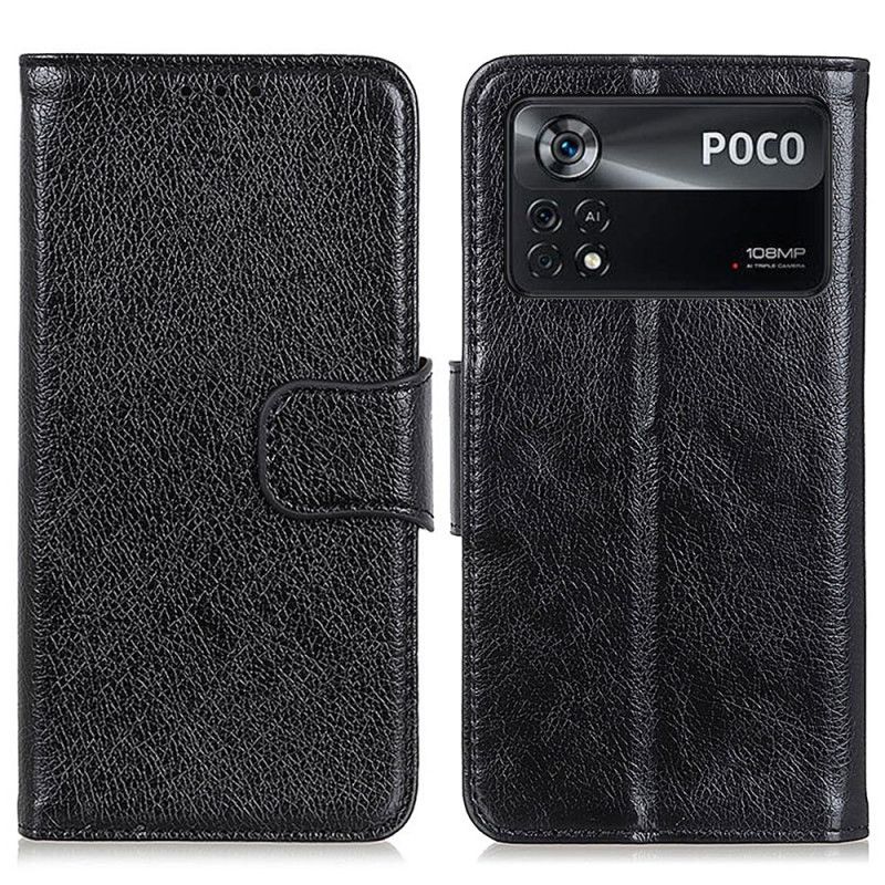 Kožené Puzdro Poco X4 Pro 5G Delená Koža Nappa