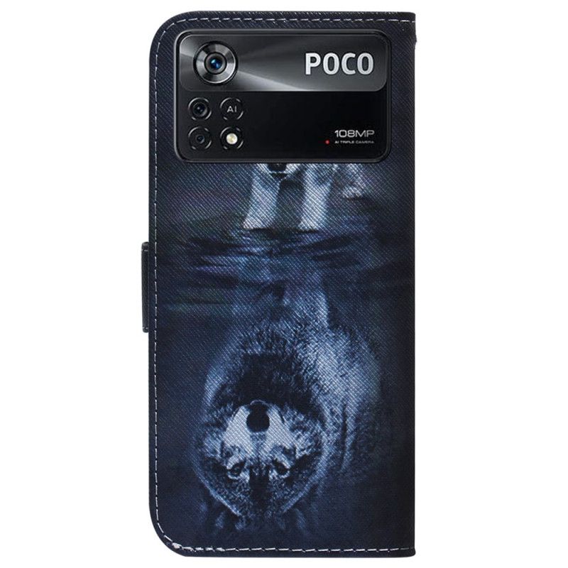 Kožené Puzdro Poco X4 Pro 5G Sen Šteniatka