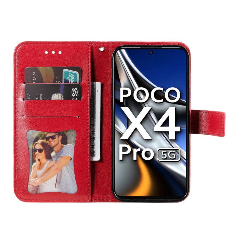 Kožené Puzdro Poco X4 Pro 5G Strappy Mandala