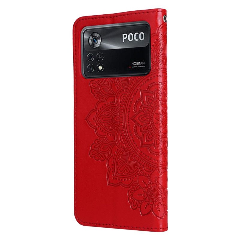 Kožené Puzdro Poco X4 Pro 5G Strappy Mandala