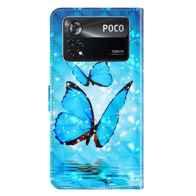 Kožené Puzdro Poco X4 Pro 5G Tangá Butterflies