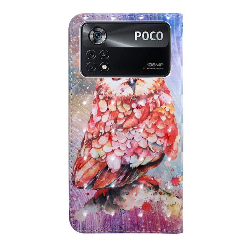 Kožené Puzdro Poco X4 Pro 5G Tangá Sova