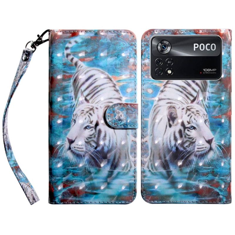 Kožené Puzdro Poco X4 Pro 5G Úžasné Tangá Tiger