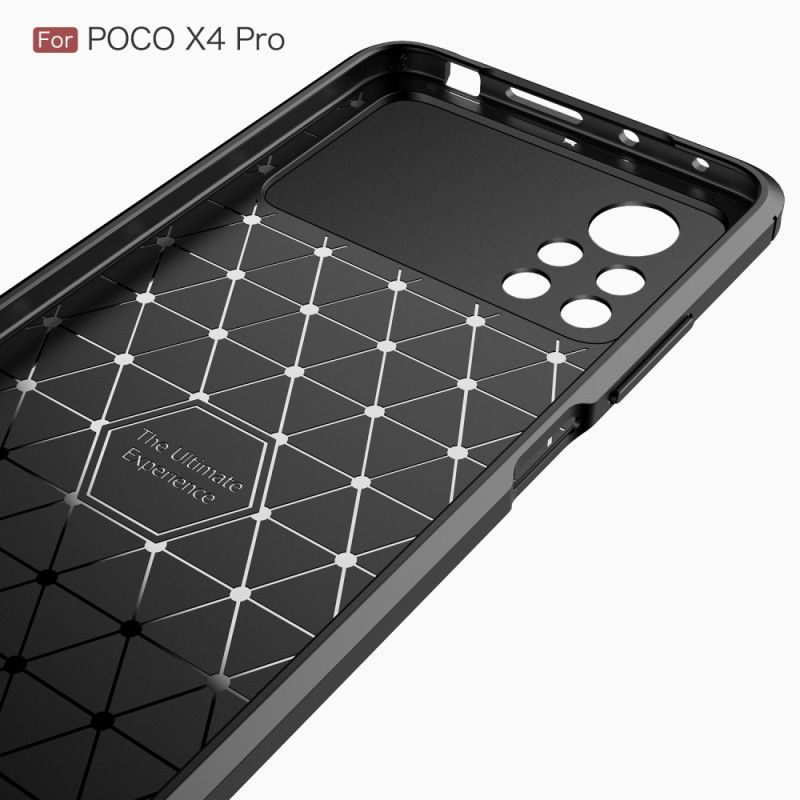 Kryt Poco X4 Pro 5G Kartáčované Uhlíkové Vlákno
