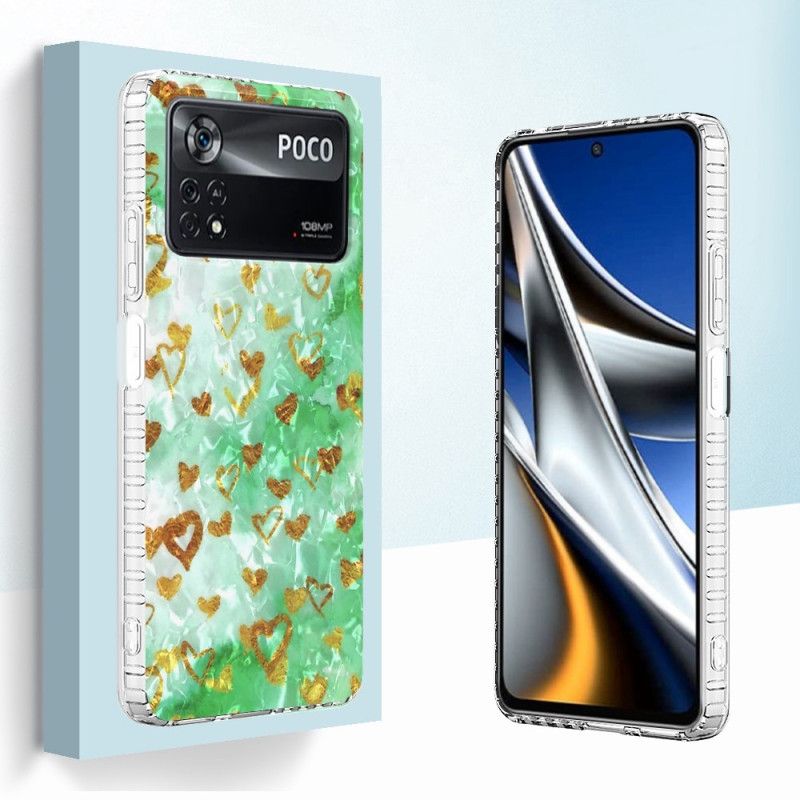 Kryt Poco X4 Pro 5G Štýlové Srdiečka