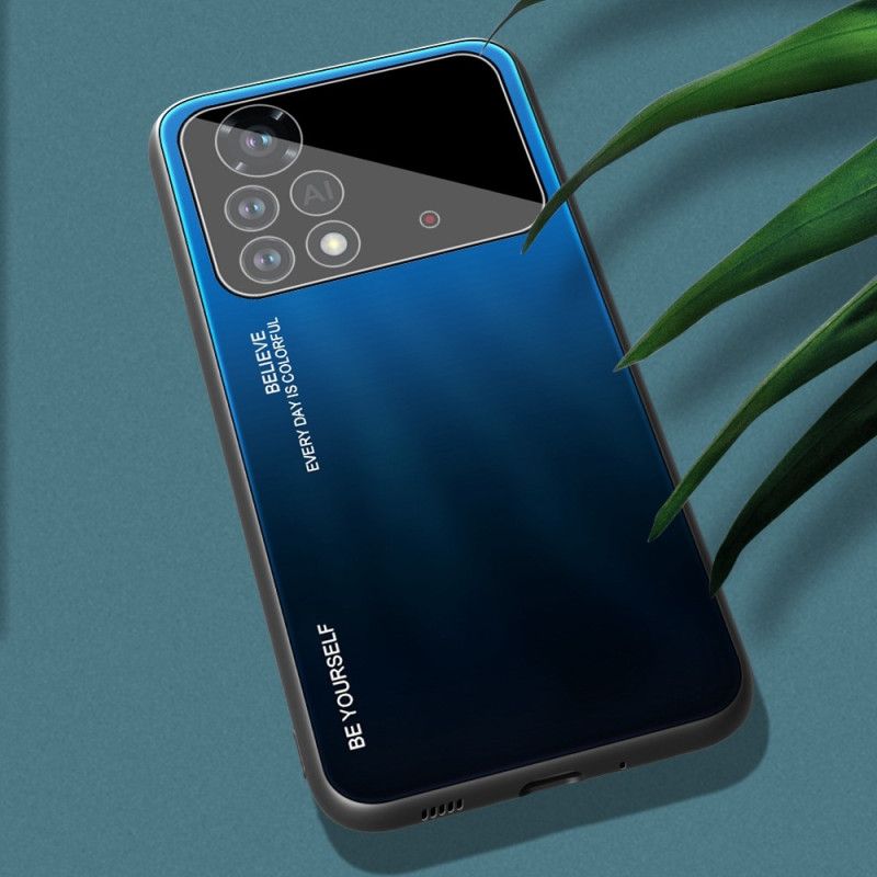 Kryt Poco X4 Pro 5G Tvrdené Sklo Buď Sám Sebou