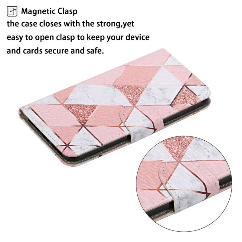Peňaženkový Kryt Poco X4 Pro 5G Trappy Glitter Marble
