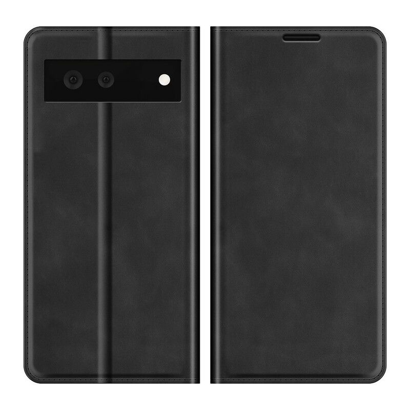 Flipové Puzdro Google Pixel 6 Kožené Puzdro Dotyk Pokožky