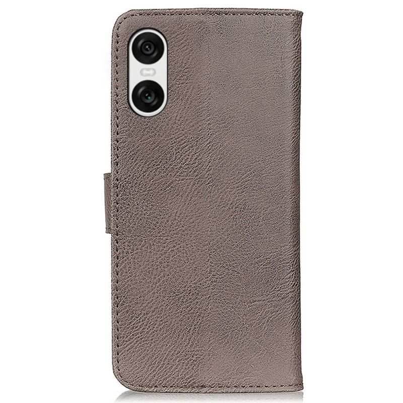 Puzdro Na Sony Xperia 10 Vi Retro Umelá Koža Khazneh
