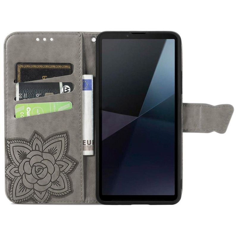 Puzdro Sony Xperia 10 Vi Barokový Motýľ S Remienkom