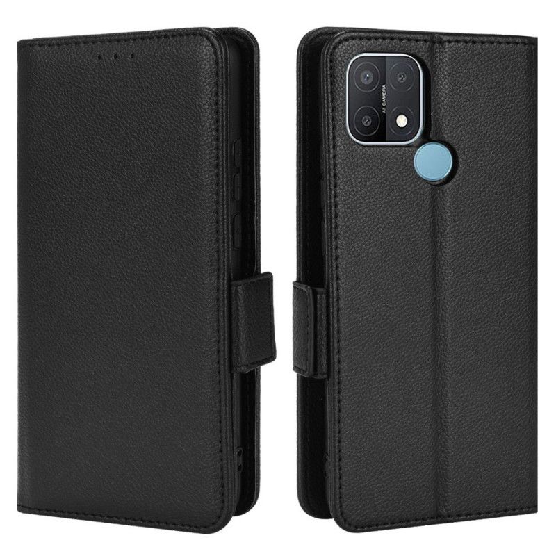 Kožené Puzdro Oppo A15 Flipové Puzdro Klapka Double Litchi Nové Farby