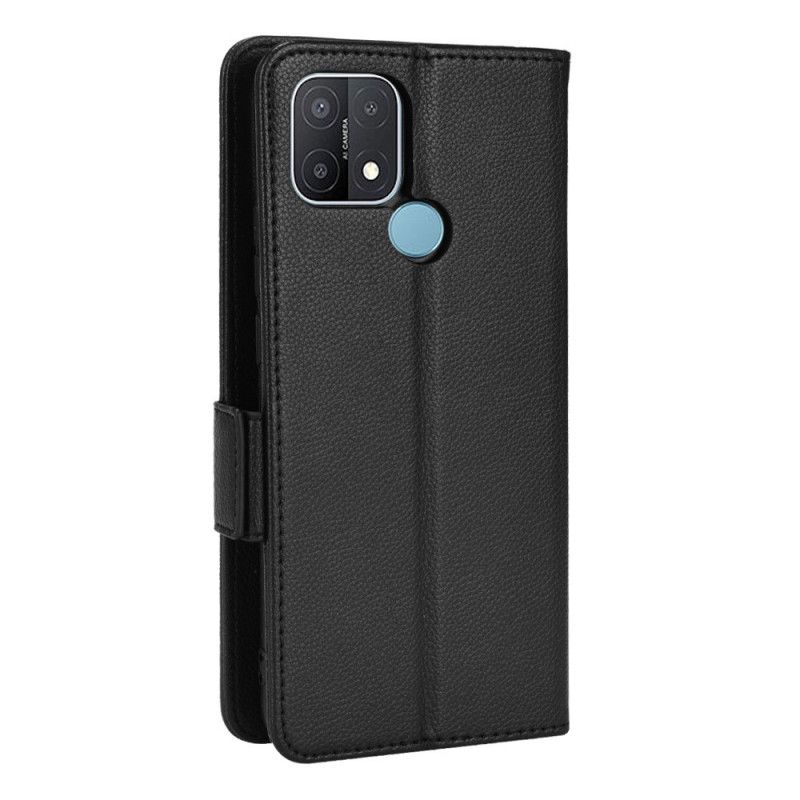 Kožené Puzdro Oppo A15 Flipové Puzdro Klapka Double Litchi Nové Farby