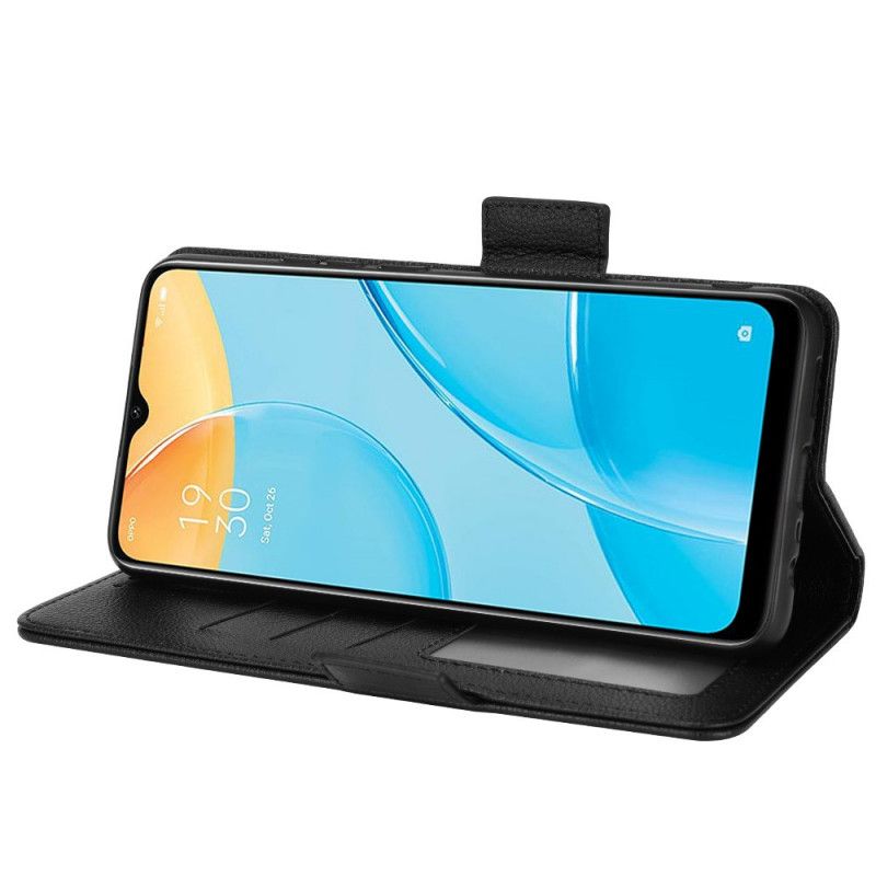 Kožené Puzdro Oppo A15 Flipové Puzdro Klapka Double Litchi Nové Farby