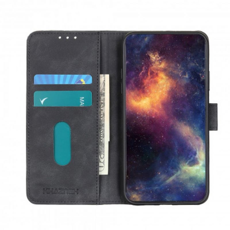 Kožené Puzdro Oppo A15 Matná Vintage Leather Effect Khazneh