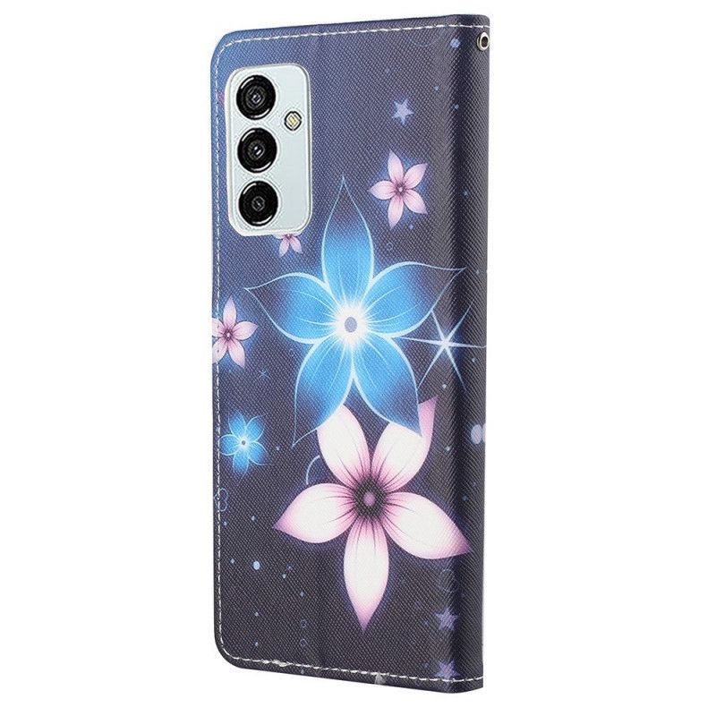 Kožené Puzdro Samsung Galaxy M23 5G Lunárne Kvety