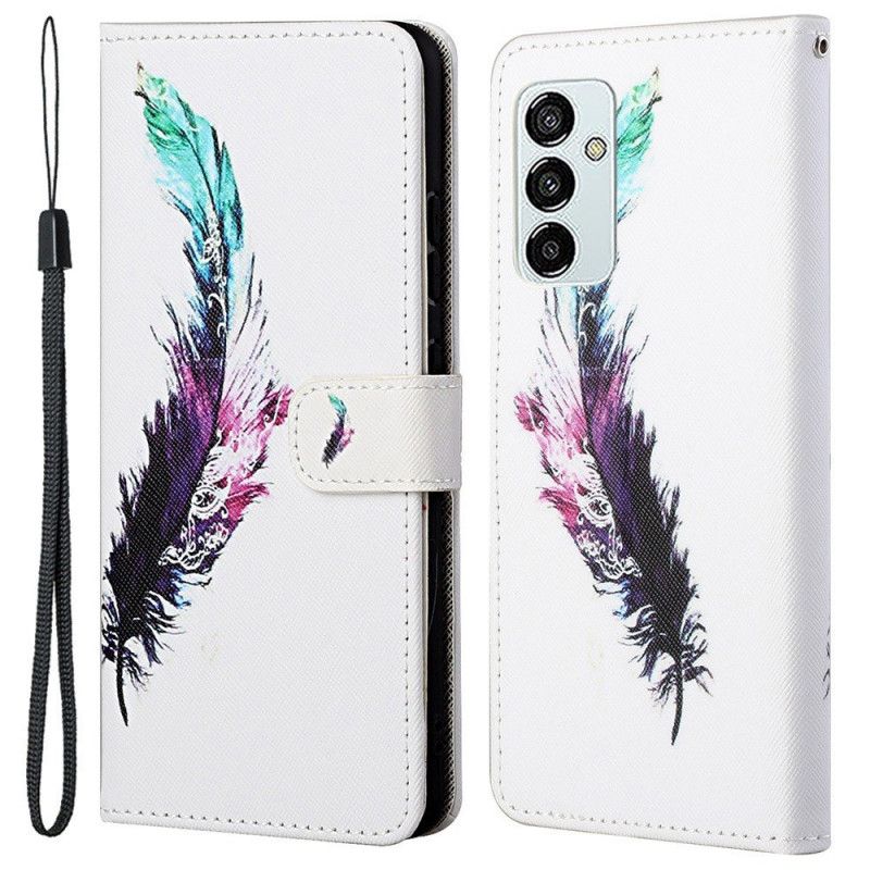 Kožené Puzdro Samsung Galaxy M23 5G Pierka So Šnúrkou